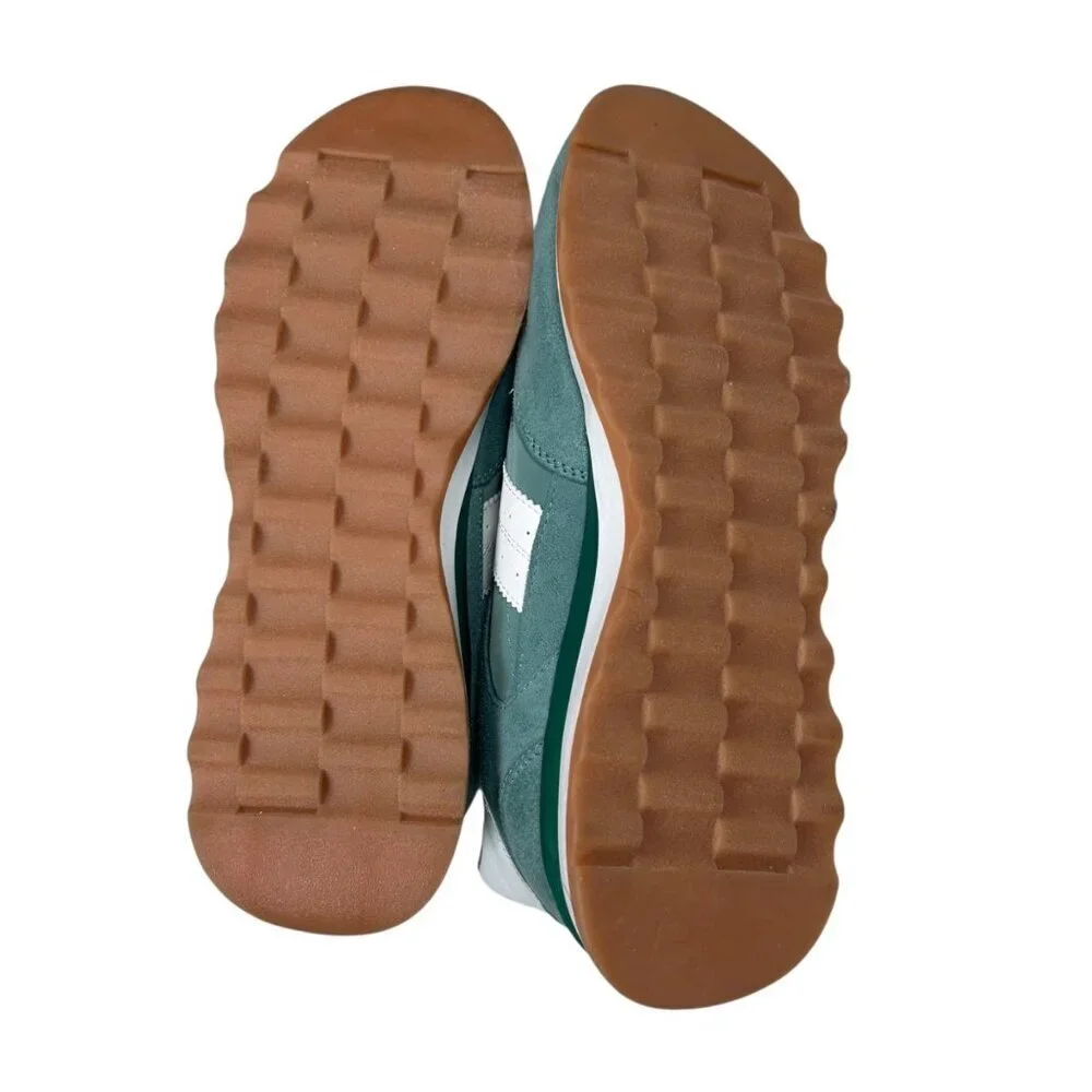 Steve Madden Percie Teal Green Retro Runner Athleisure Sneakers 7.5-8